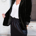 Chic Influencer Velvet Blazer
