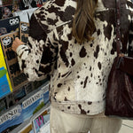 Women's Lapel Comfortable Casual Printed Shirt Jacket