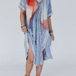 TIE DYE KIMONO DRESS