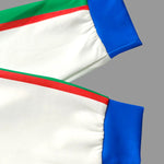 Long Sleeves Loose Contrast Color Striped Zipper Lapel Outerwear