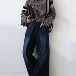 Long Sleeves Loose Striped Pullovers