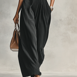 Women's Lapel Single Breasted Long Sleeve Belted Jumpsuit