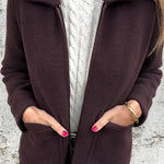 Solid Color Lapel Zipper Pocket Casual Jacket