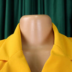 Three-Quarter Sleeves Pleated Solid Color Split-Front Tied Waist V-Neck Mini Dresses