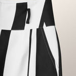 High Waisted Loose Striped Tied Waist Pants Trousers