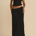 Passion and Romance Pleated Back Elastic Straps Adjustable Halter Tank