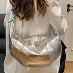 Geometric Split-Joint Zipper Bags Crossbody Bags
