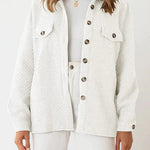 LUGOGNE RELAXED LAPEL OVERSIZED LONG SLEEVE SHIRT