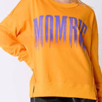 Halloween Letter Printed Top Loose Casual Sweatshirt