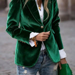 Vintage Velvet Slim-Fit Blazer