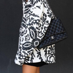 Loose Stand Collar Printed Casual Cotton Jacket