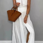 Sleeveless Lace-up Maxi Dress Backless Dress
