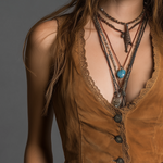 Vintage Lace Trim Distressed Vest