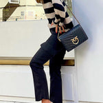 Black Zebra Stripe Sweater