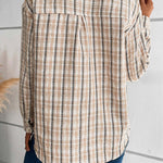 SPICE HARVEST PLAID SHACKET