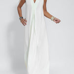 Elegant Is Eternal Knit Solid Color Sleeveless Slit Maxi Dress