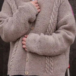 Fashion Funny Face Loose Long Sleeve Knitted Sweater