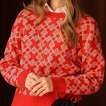 Chic on-trend Jacquard Sweater