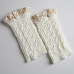 Original Creation Keep Warm Hollow Jacquard Leg Warmers Accessories