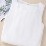 A-Line Loose Double Layered Solid Color Tied Waist Round-Neck Midi Dresses
