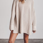 THE GREEN LONG KNITTED SWEATER