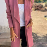Versatile mid-length cardigan jacket