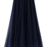 Polka dot high waist gauze skirt princess dress