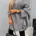 Batwing Sleeves Cozy Overisized Pullover Sweater
