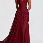 Margovil Sleeveless Back Criss Cross Swing Maxi Dress