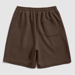 Men's geometric retro lapel polo casual shorts set
