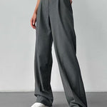 Margovil High Rise Pocketed Straight Leg Suit Pants