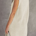 Casual Solid Slit O Neck A Line Dresses
