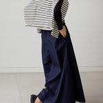 Loose Wide-Leg Empire Jean Pants