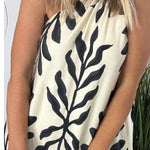 Floral Unique Printed One Shoulder Pocketed Loose Maxi Dress