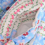 Loose Stand Collar Long Sleeve Floral Printed Cotton Jacket