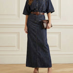 Half Sleeves Loose Buttoned Lapel Blouses&Shirts Tops