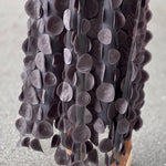 Three-dimensional polka-dot yarn high-waisted versatile retro a-line skirt with wide hem