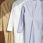 Long Sleeves Loose Asymmetric Solid Color Lapel Shirt Dress