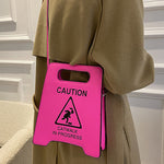 Original Stylish Letter Print PU Shoulder Bag