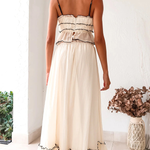 Sexy Suspender Strap Top and Elastic Waist Elegant Skirt Set