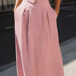 Elegant Tailored Sleeveless Midi Dress