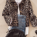 Marion Cropped Leopard Jacket