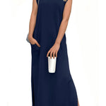 Women's Casual Loose Split Wrinkle-Free Maxi Dress