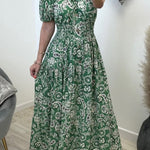 Flower Print Magic Long Maxi Sun Dress