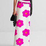 Floral Printed Split-Back Skirts Bottoms