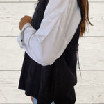 braided sleeveless sweater