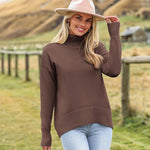 Zeagoo Women's Turtleneck Sweater Fall Winter Chunky Knitted Pullover