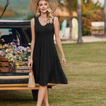 Zeagoo Women's Summer Dress Sleeveless Beach Dress (DE Only)