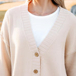 Zeagoo Women's Open Front Oversized Soft Knit Sweater Cardigan