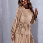 Zeagoo Women's Long Sleeve Elegant Velvet Dress (DE Only)